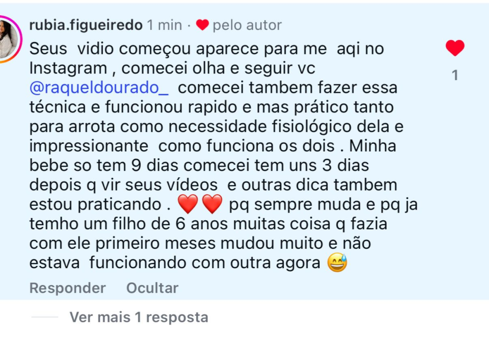 Depoimento de aluna 8 sobre o curso Descomplicando a Amamentação